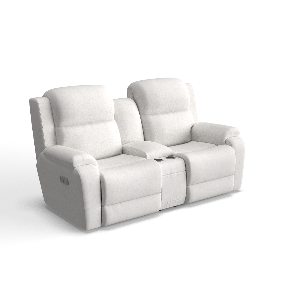 Dorian Power Reclining Loveseat w/ Headrest & Console